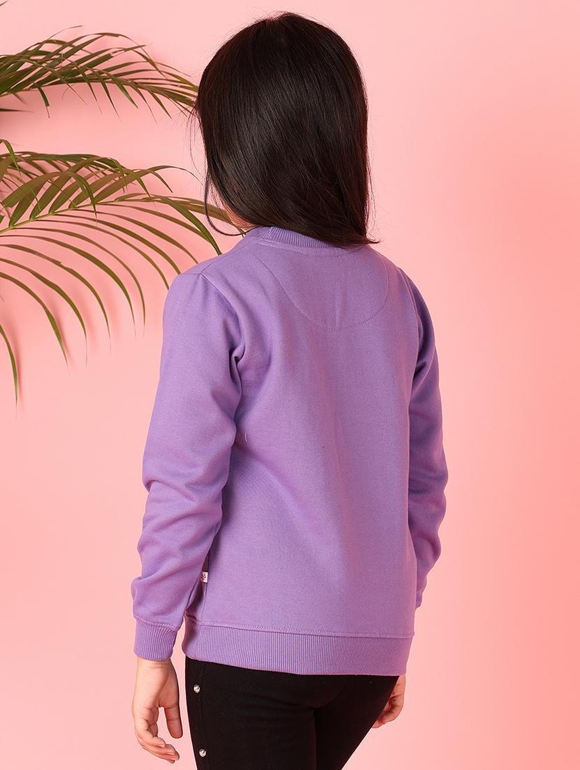 girls front print long sleeve sweatshirt - 21509468 - Standard Image - 3