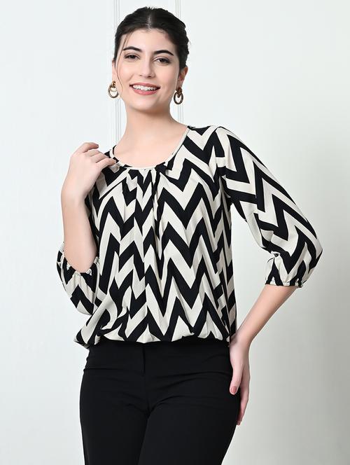women black polyester regular top - 21509701 - Very Small Image - 1
