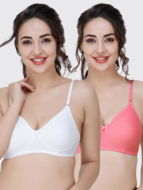 women pack of 2 solids t-shirt bra - 21509860 - Very Small Image - 1