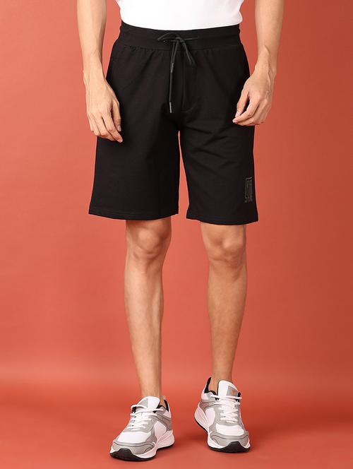 men mid rise solid shorts - 21510006 - Very Small Image - 1
