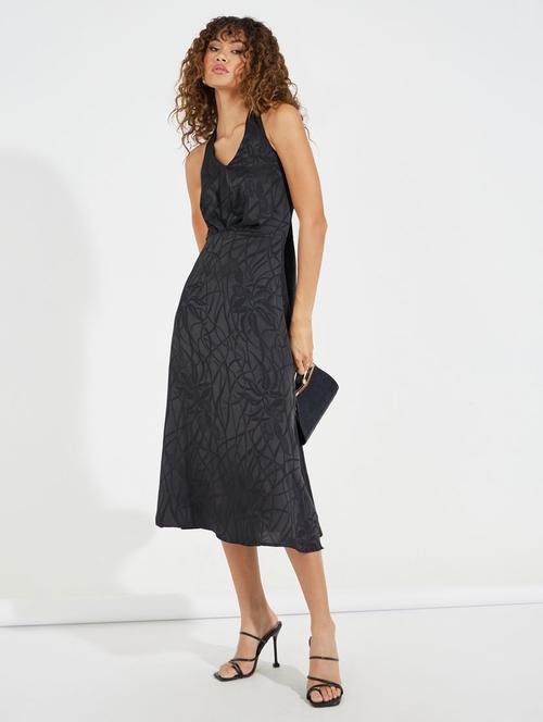 women self designed halter neck sleeveless a-line dress - 21510676 - Very Small Image - 1