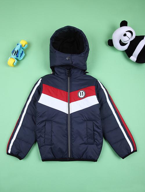 boys color block long sleeve bomber jacket - 21510812 - Very Small Image - 1