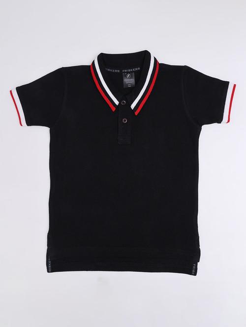 boys polo neck solid regular t-shirt - 21511207 - Very Small Image - 1