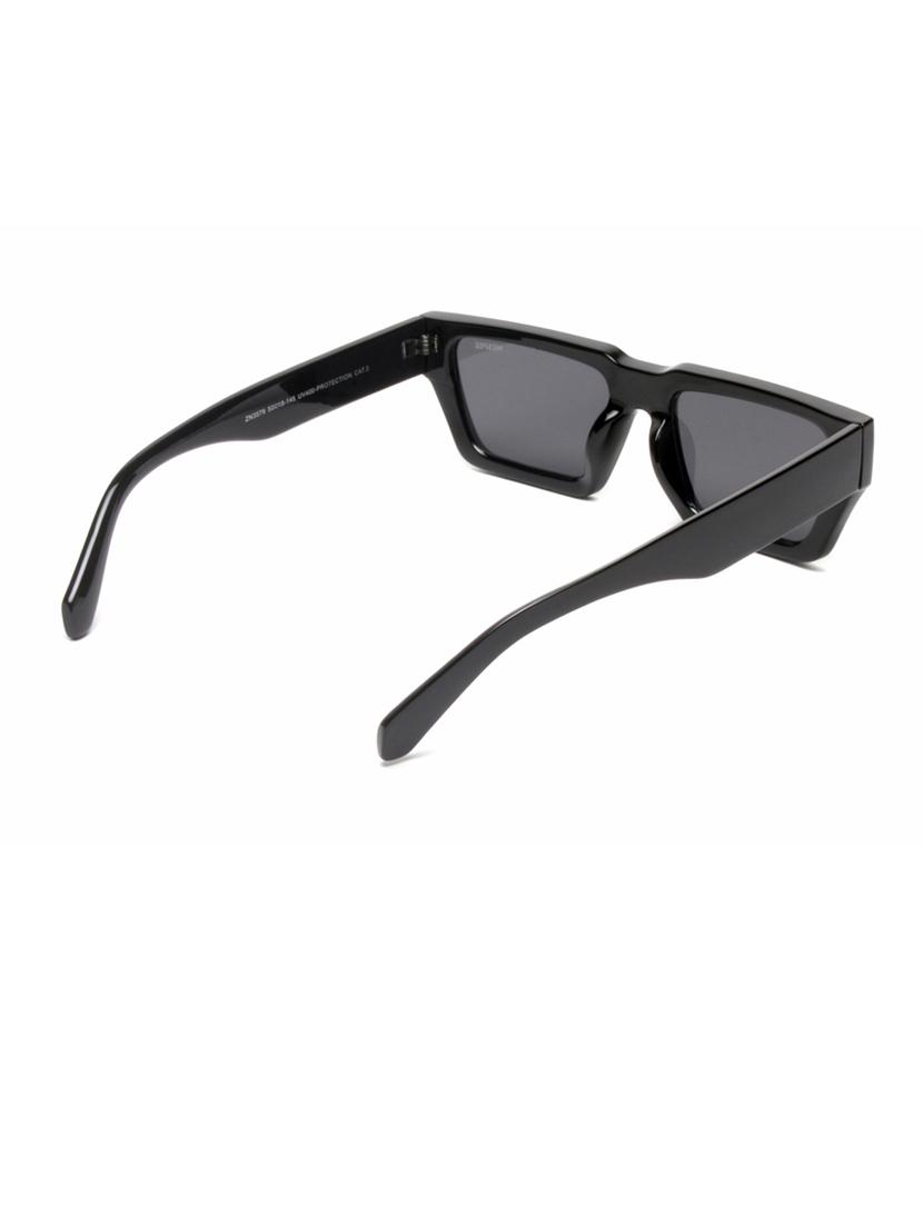 black rectangular full plastic unisex sunglasses - 21511575 - Zoom Image - 2