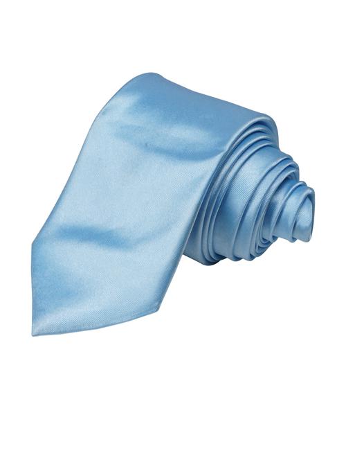 men blue solid tie - 21511792 - Very Small Image - 1