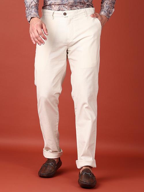 men mid rise solid chinos trouser - 21512595 - Very Small Image - 1