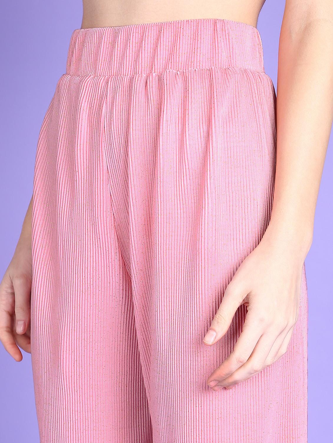 women solid top & trouser co-ord set - 21512941 - Standard Image - 4