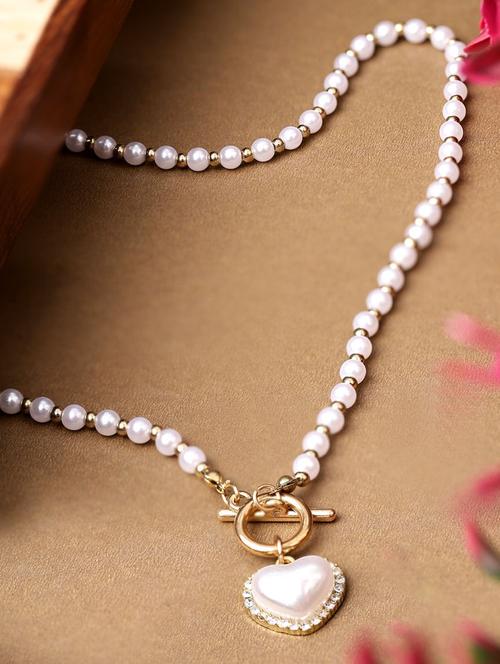 white metal statement necklace - 21513042 - Very Small Image - 1