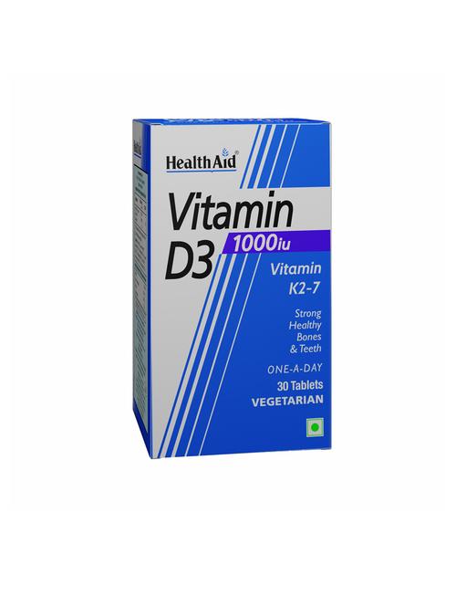 healthaid vitamin d3 1000iu (cholecalciferol)-30 tablets - 21513783 - Very Small Image - 1
