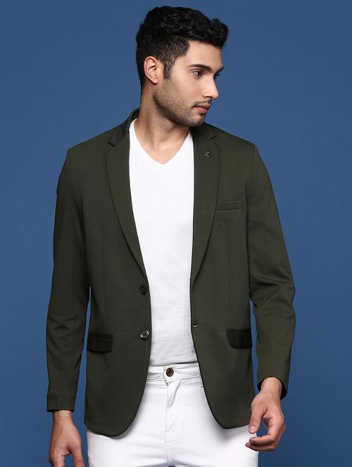 Men Solids Single Breasted Casual Blazer - 21514404 - Very Small Image - 1
