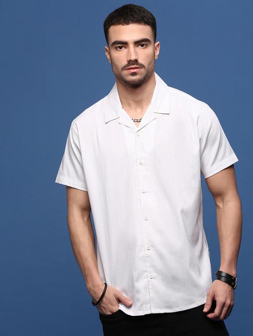 men collared solid casual shirt - 21514714 - Very Small Image - 1