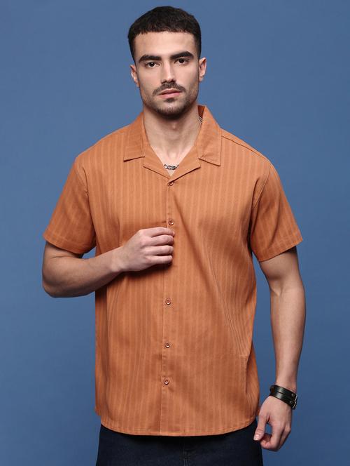 men self design short sleeves casual shirts - 21514719 - Very Small Image - 1