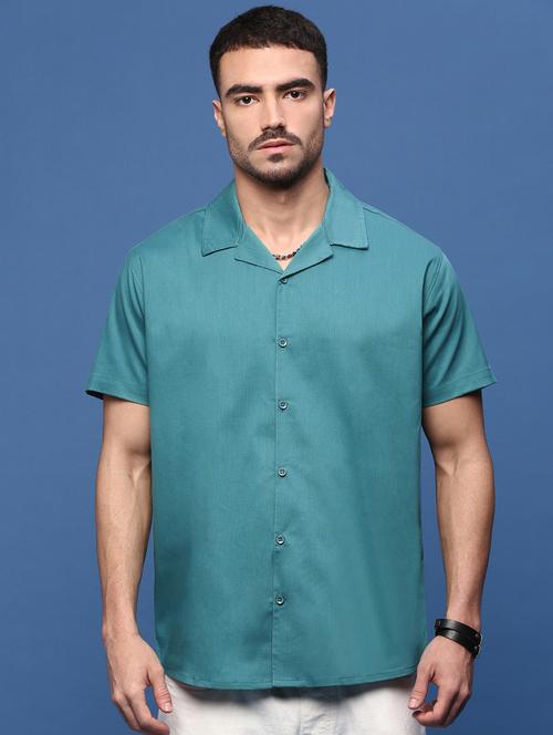 men collared solid casual shirt - 21514725 - Very Small Image - 1