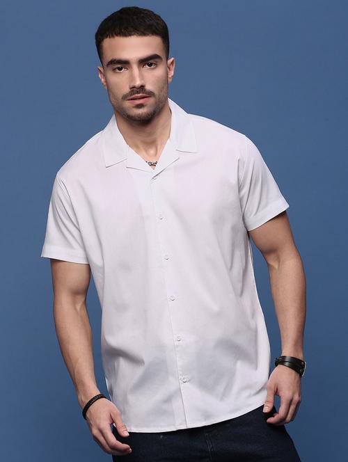 men solid short sleeve casual shirt - 21514726 - Very Small Image - 1