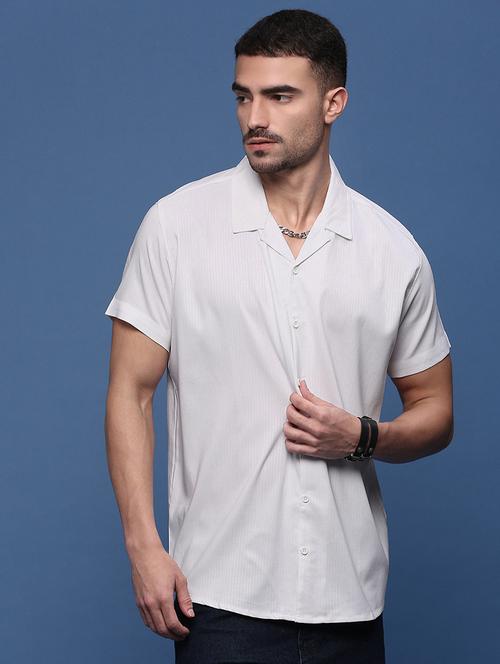 men collared solid casual shirt - 21514732 - Very Small Image - 1