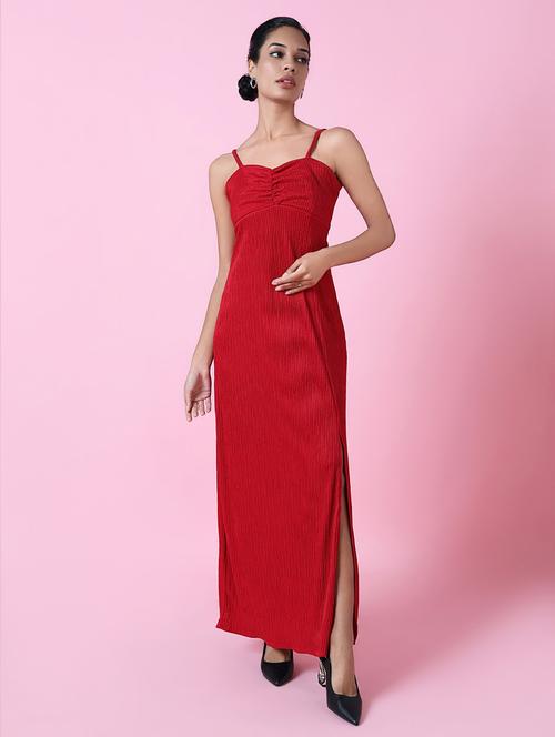 Women Solid Sleeveless Straight Dress - 21514883 - Very Small Image - 1