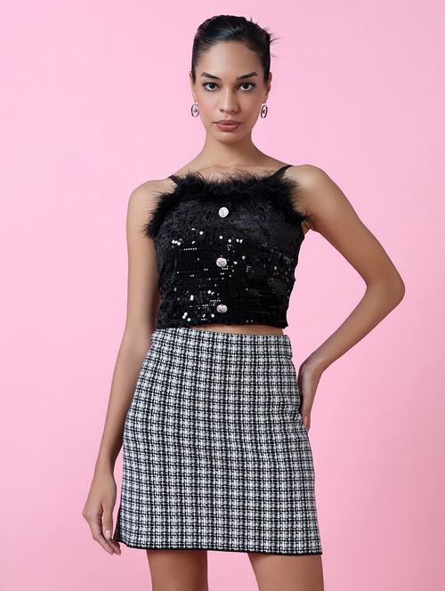 women pink self-designed crop top - 21515032 - Very Small Image - 1