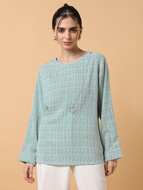 women green printed regular top - 21515115 - Very Small Image - 1