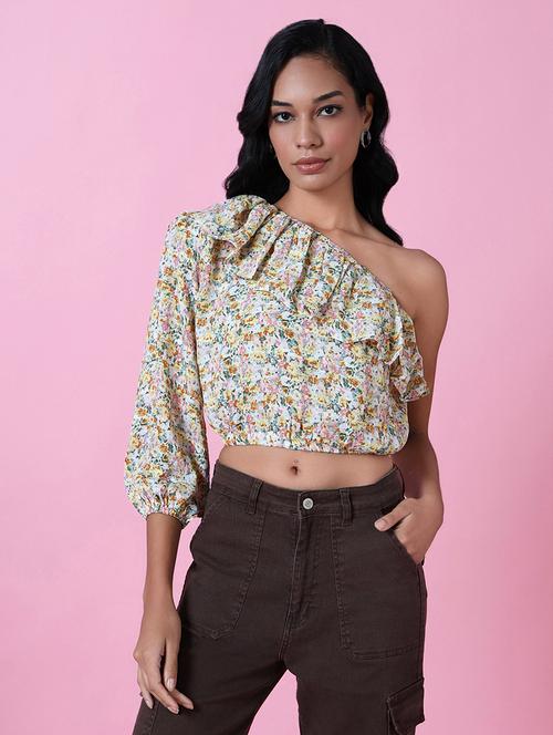 women floral printed crop top - 21515121 - Very Small Image - 1