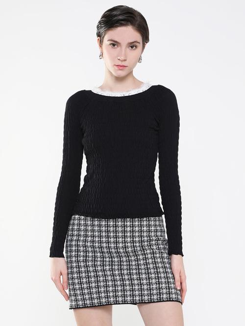 women black solid regular top - 21515191 - Very Small Image - 1