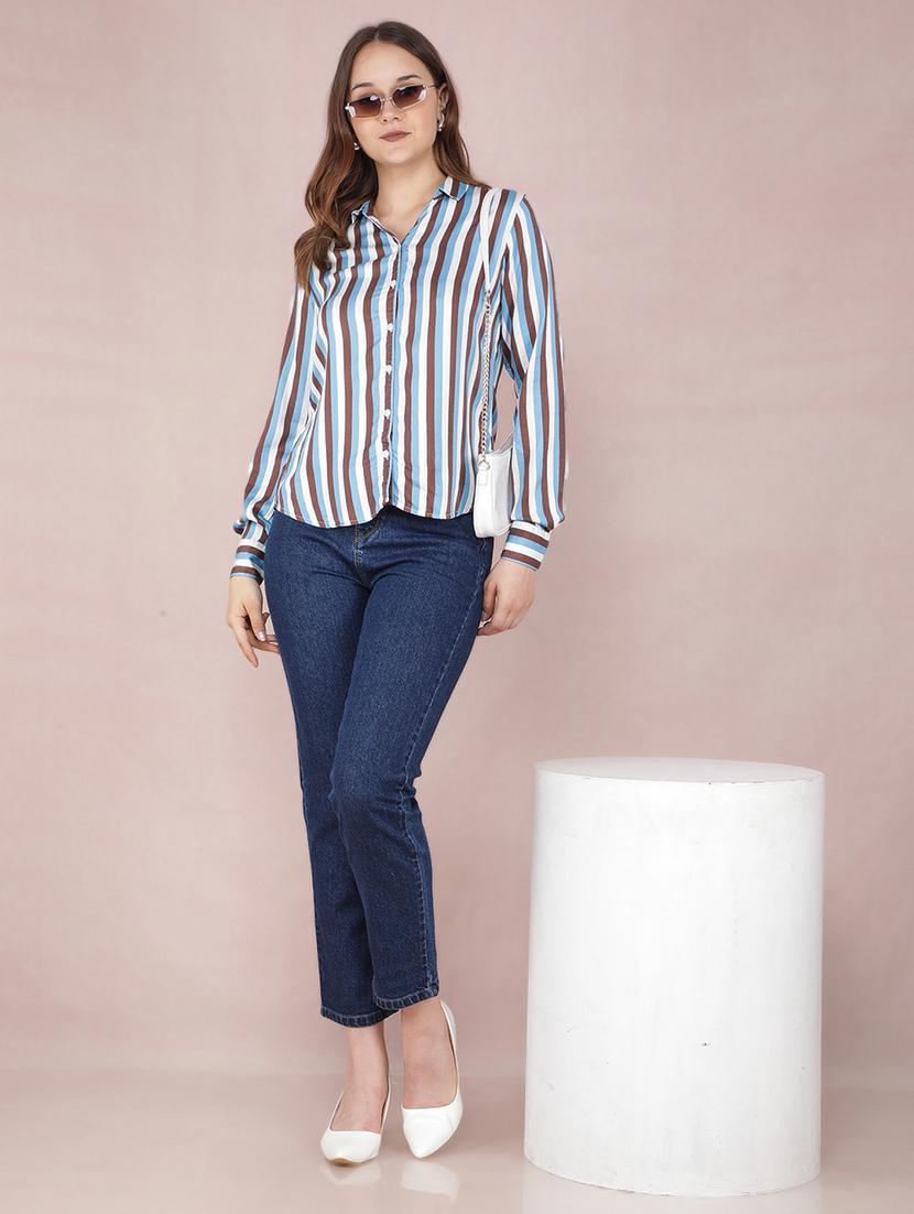 women navy blue straight fit jeans - 21517968 - Standard Image - 5