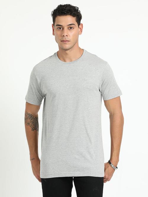 men round neck plain t-shirt - 21518276 - Very Small Image - 1