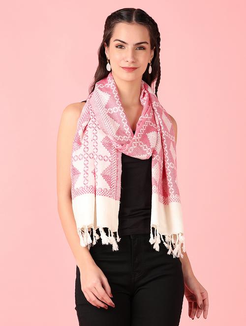 women self design winter stole - 21519303 - Very Small Image - 1