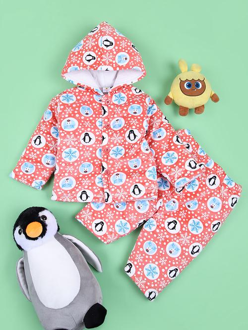 boys printed winterwear full length set - 21519309 - Very Small Image - 1