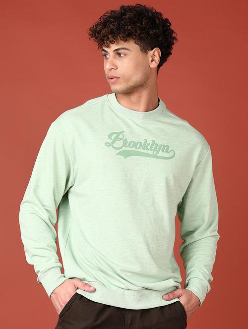 men chest print long sleeve sweatshirt - 21519505 - Very Small Image - 1