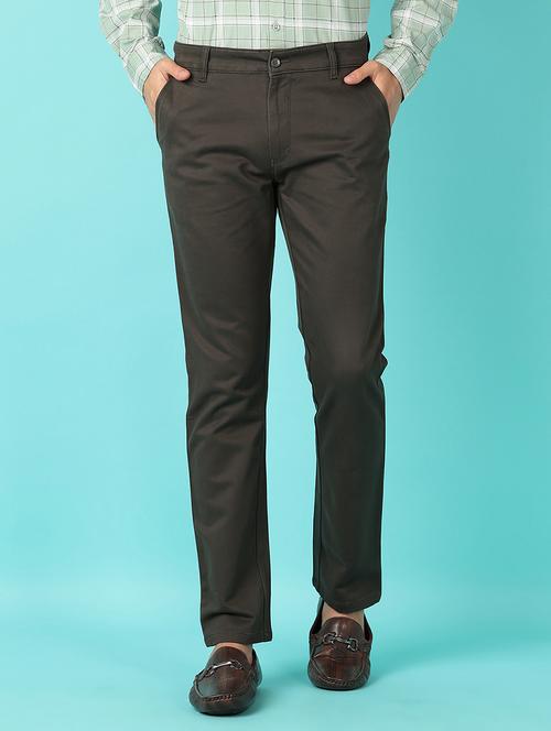 men mid rise solid chinos - 21519585 - Very Small Image - 1