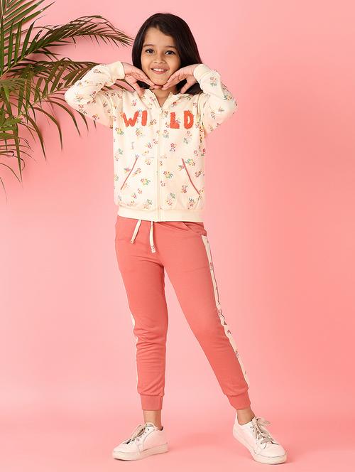 girls printed casual wear full length set - 21519749 - Very Small Image - 1