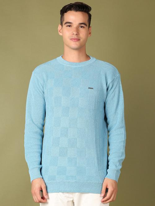 men self design round neck pullover - 21519954 - Very Small Image - 1