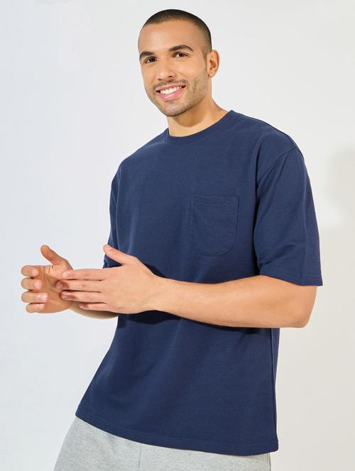men solid loose fit short sleeves t-shirt - 21520399 - Very Small Image - 1