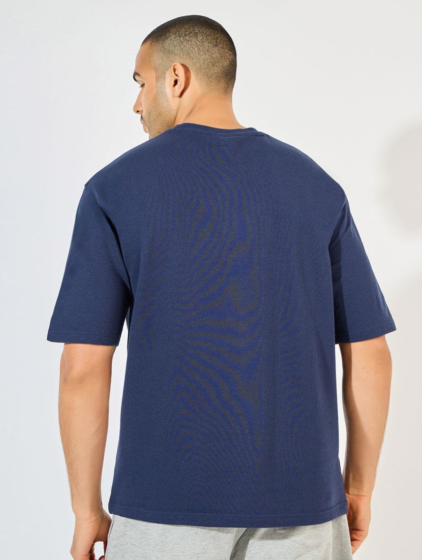 men solid loose fit short sleeves t-shirt - 21520399 - Zoom Image - 1