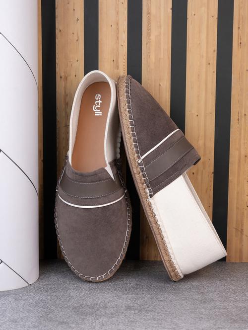 men grey slip on espadrille - 21520413 - Very Small Image - 1
