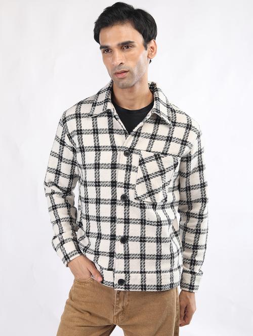 men long sleeves self design shackets - 21520669 - Very Small Image - 1