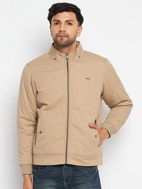 men solid long sleeve bomber jacket - 21520968 - Very Small Image - 1