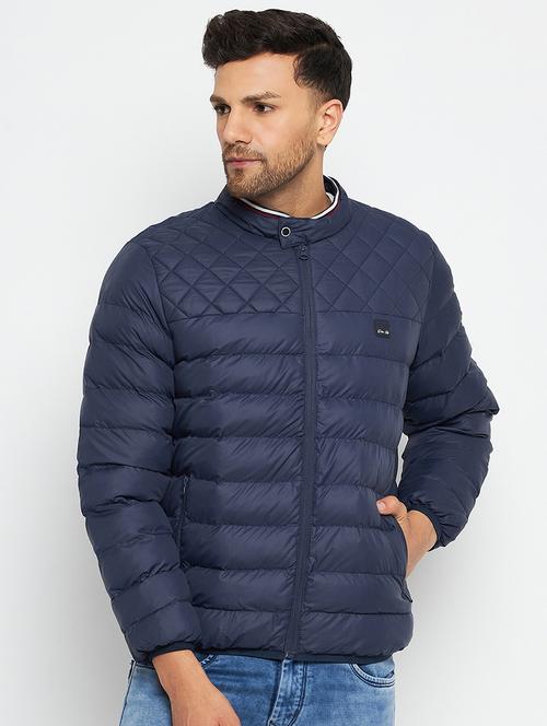 men long sleeve solid quilted jacket - 21520971 - Very Small Image - 1