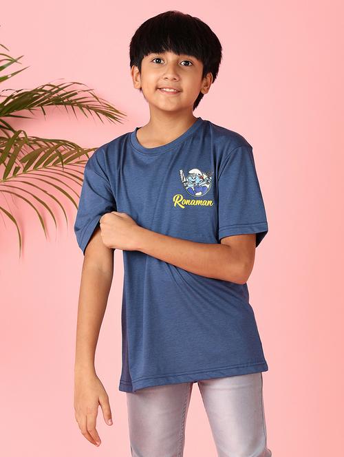 boys short sleeves front & back print t-shirt - 21521248 - Very Small Image - 1
