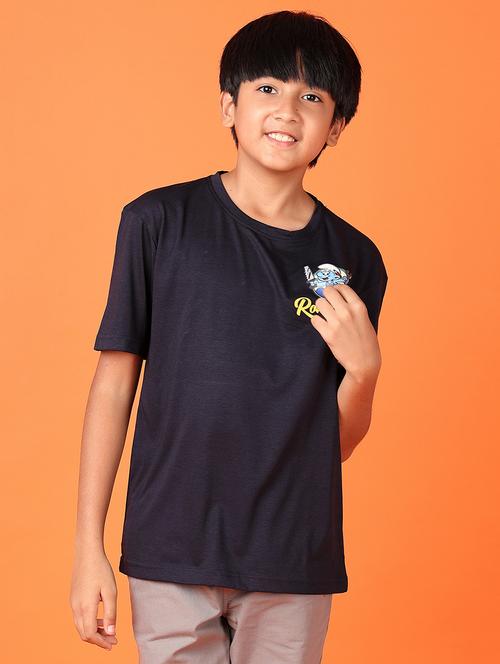 boys short sleeves front & back print t-shirt - 21521252 - Very Small Image - 1