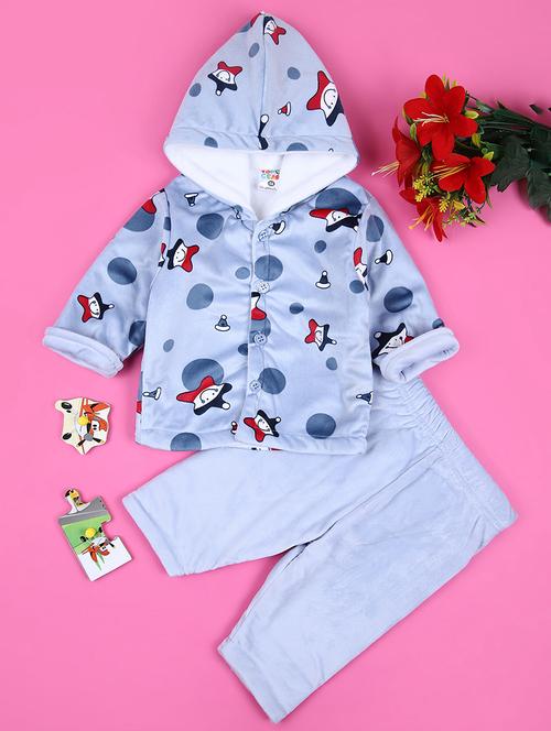 boys printed winterwear full length set - 21521269 - Very Small Image - 1