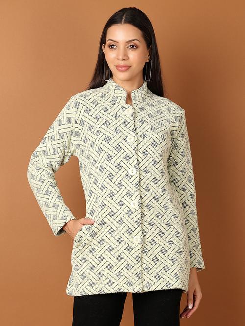 women self designed long sleeve cardigan - 21522824 - Very Small Image - 1