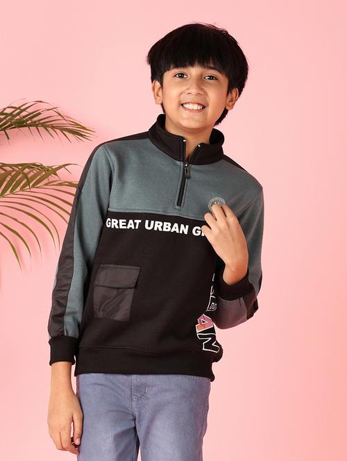 boys color block long sleeve sweatshirt - 21522858 - Very Small Image - 1