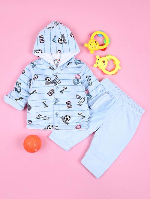 kids winter wear full length twin set - 21522937 - Very Small Image - 1