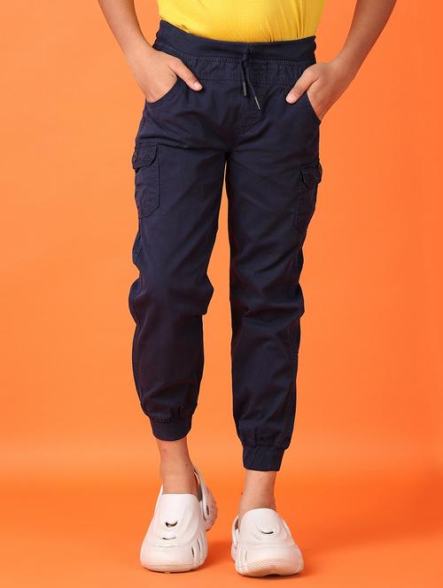 boys mid rise solid cargo - 21522941 - Very Small Image - 1