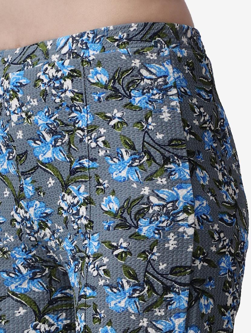 women floral printed regular fit bootcut trouser - 21523503 - Zoom Image - 7