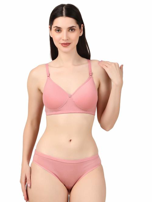 women solid bra and panty set - 21523941 - Very Small Image - 1