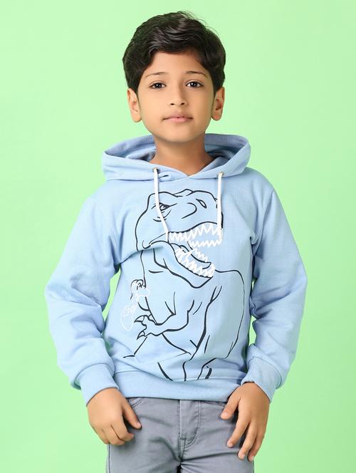 boys graphic printed long sleeve hooded sweatshirt - 21524205 - Very Small Image - 1