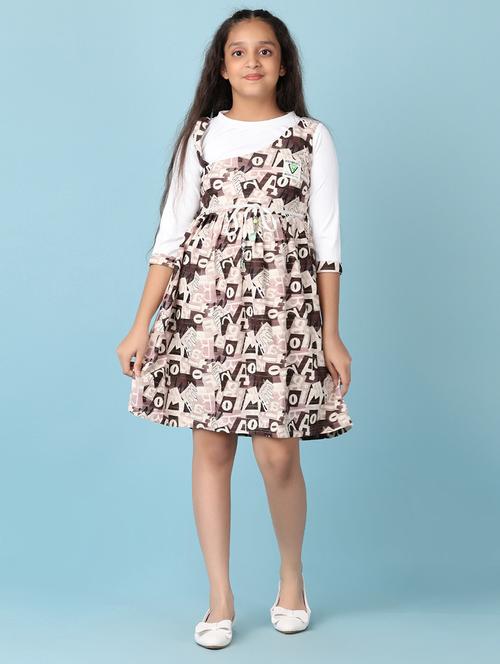 girls printed cotton a-line dress - 21527395 - Very Small Image - 1