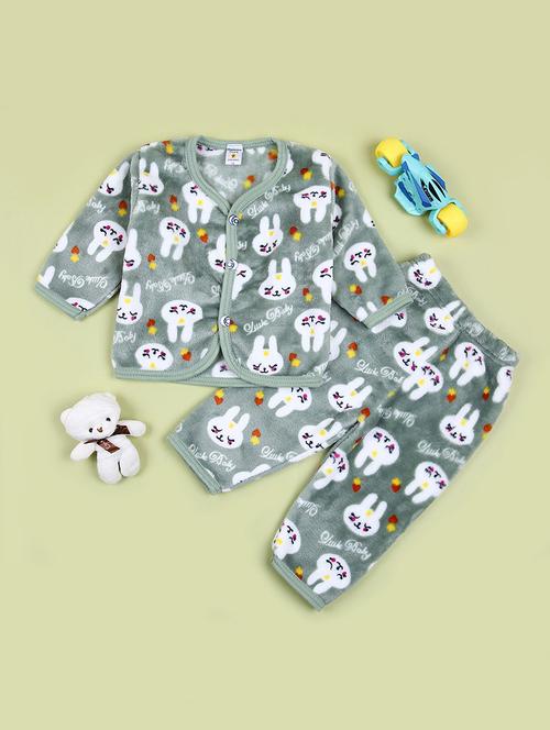 boys printed winterwear full length set - 21528249 - Very Small Image - 1